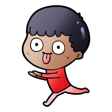 vektör çizim karikatür adam bakıyor