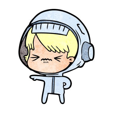 kızgın çizgi film alan kız