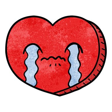 aşk kalp ağlıyor çizgi film