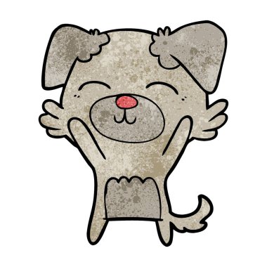 Çizgi film köpeğinin vektör çizimi