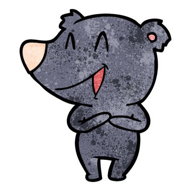 Çizgi film ayısının vektör çizimi