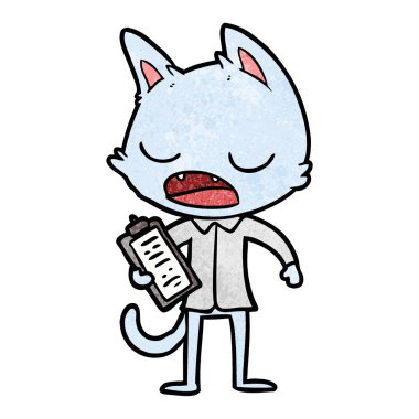 Çizgi film kedisinin vektör çizimi