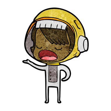 çizgi film astronot kadın açıklayan