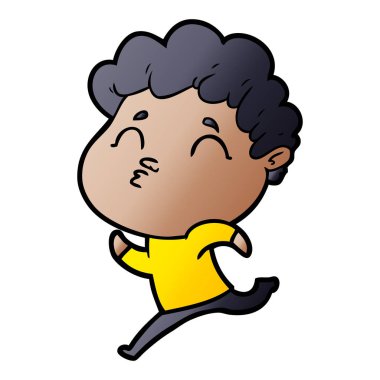 vektör çizim karikatür adam