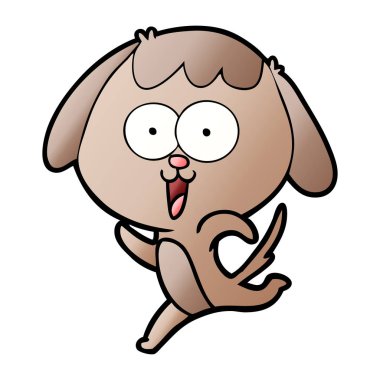 Çizgi film köpeğinin vektör çizimi