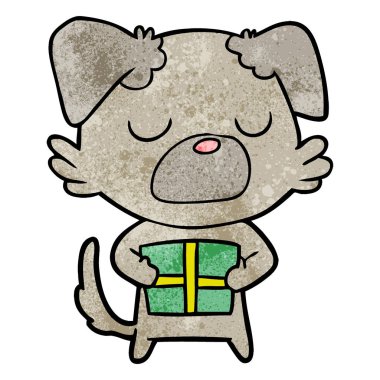 Çizgi film köpeğinin vektör çizimi