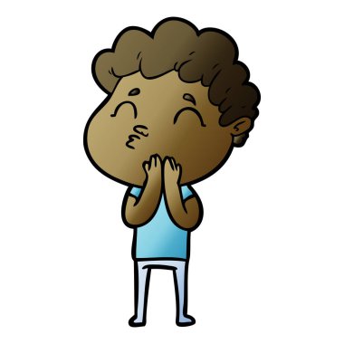 vektör çizim karikatür adam