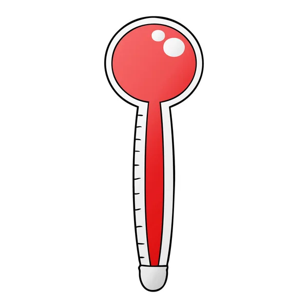 Vektorillustration Des Cartoon Thermometers — Stockvektor