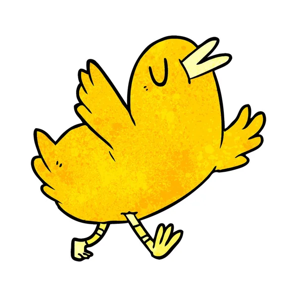 漫画幸せな鳥のベクトル イラスト — ストックベクタ