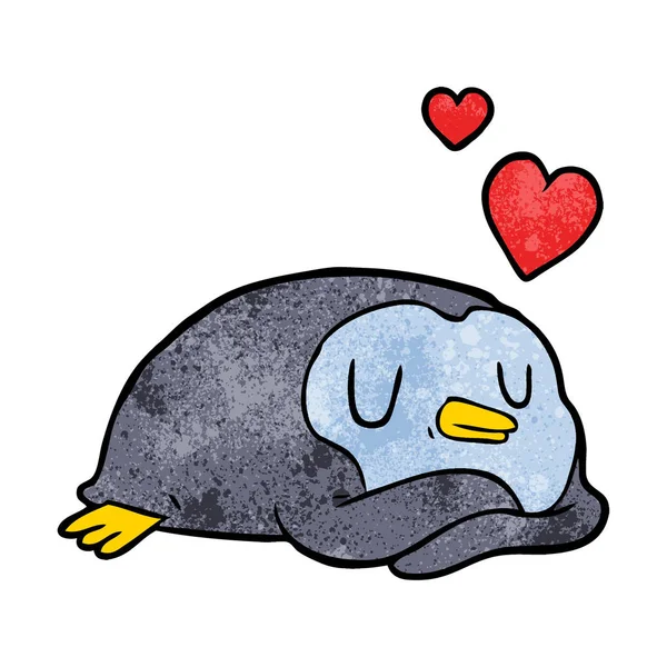 aşk kalp karikatür penguen