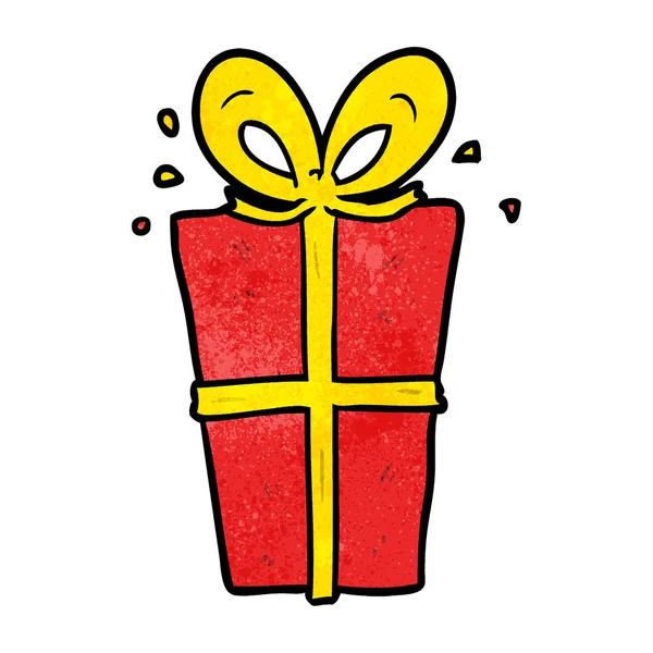 Vectorillustratie Van Cartoon Verpakt Geschenk — Stockvector