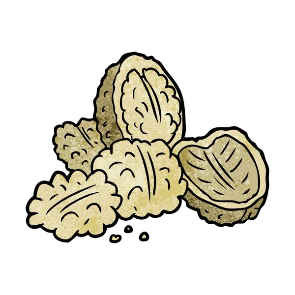 vektör çizim karikatür ceviz