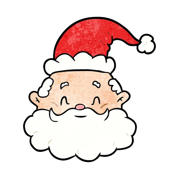 Cartoon Santa Claus Face — Stock Vector