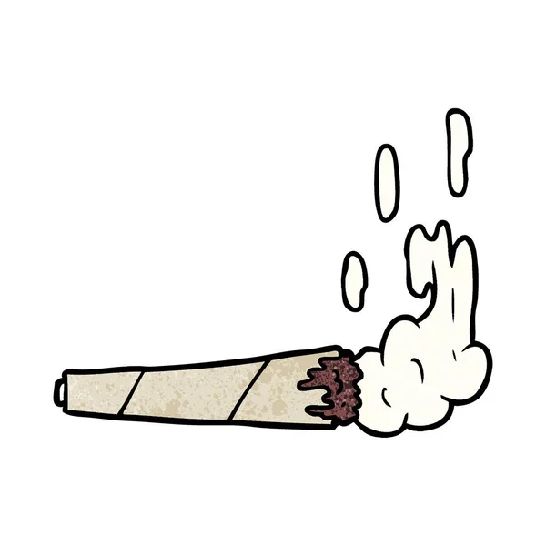 Vektor Illustration Von Cartoon Marihuana Joint — Stockvektor