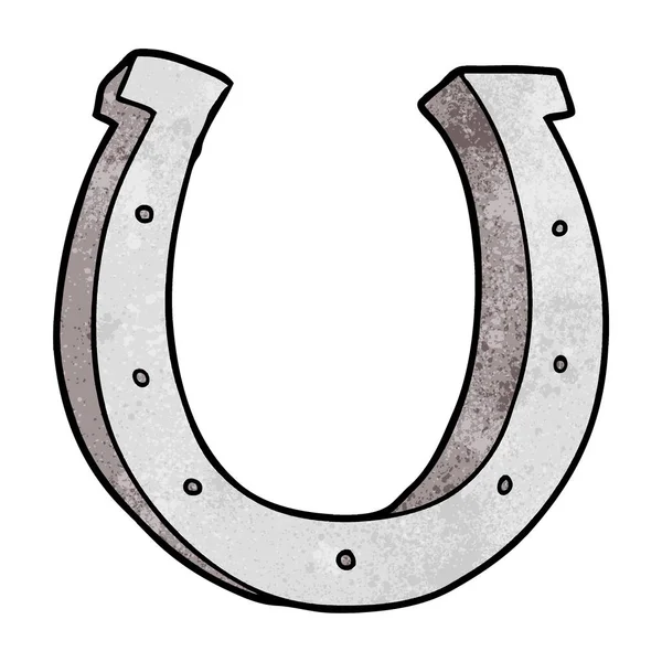 Cartoon Iron Horse Shoe — Stock vektor