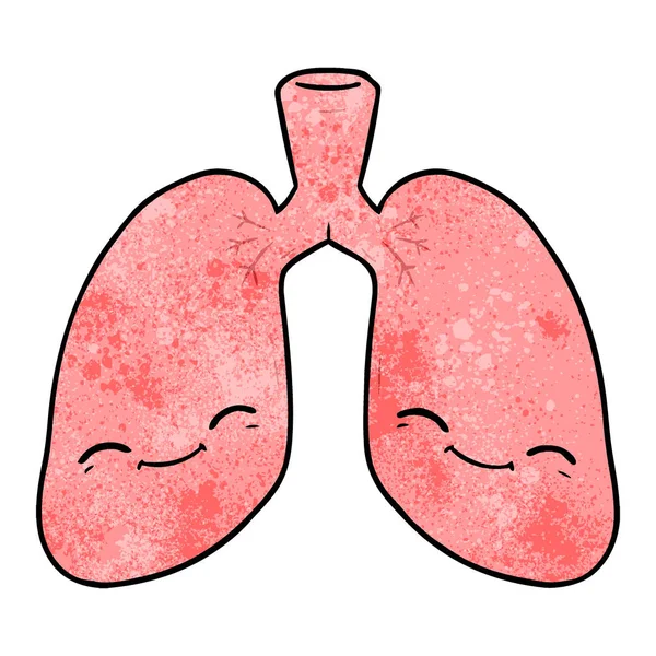 Illustration Vectorielle Des Poumons Dessin Animé — Image vectorielle