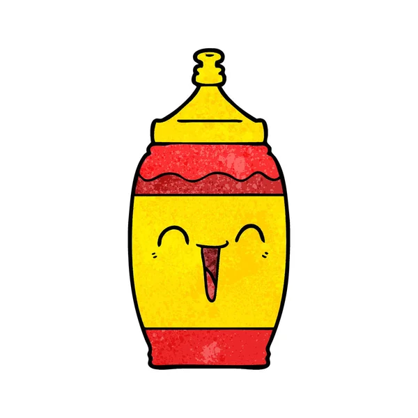 Dibujos Animados Feliz Bebida Deportiva — Archivo Imágenes Vectoriales