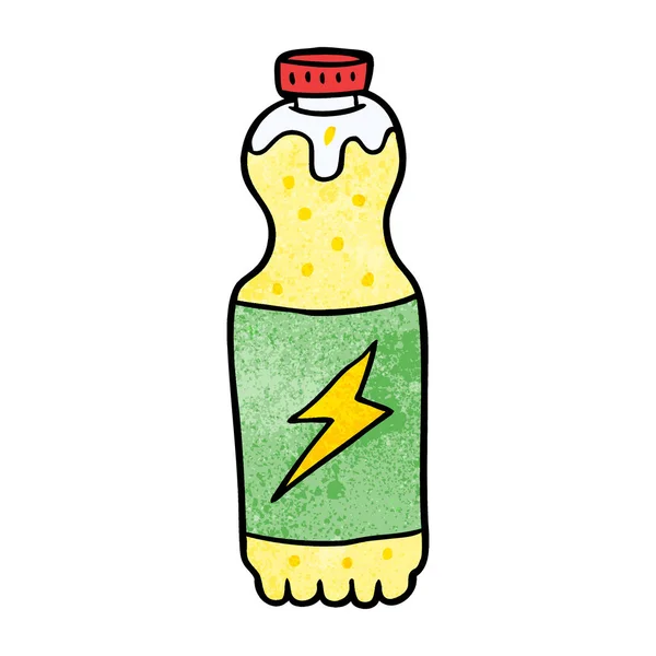 Vector Illustration Cartoon Soda Bottle — Stock Vector