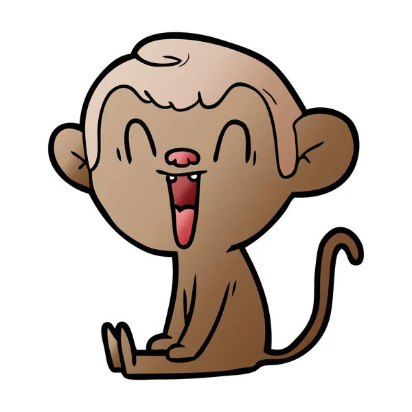 Векторна Ілюстрація Мультяшної Мавпи — стоковий вектор
