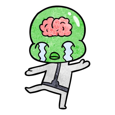 büyük beyin uzaylı ağlıyor çizgi film