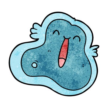 vektör çizim karikatür mikrop