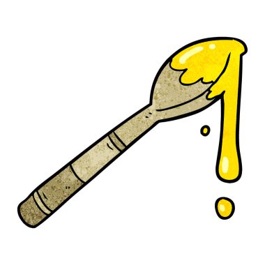 çizgi film kaşığı bal