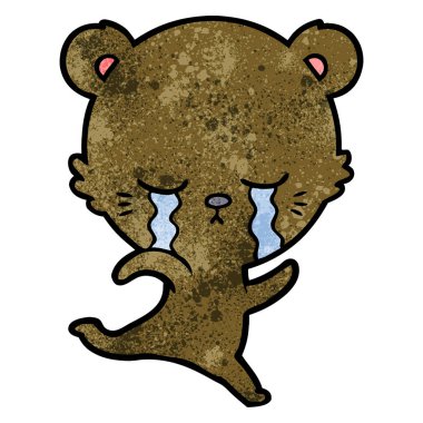 Çizgi film ayısının vektör çizimi