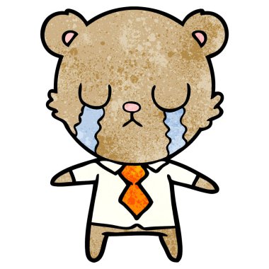 Çizgi film ayısının vektör çizimi