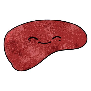 vektör çizim karikatür karaciğer