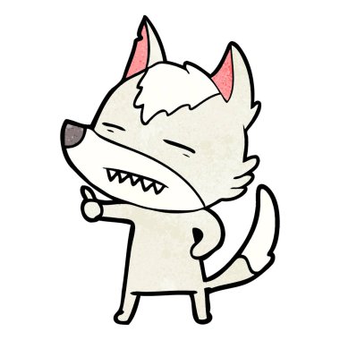 Kurt gösteren diş çizgi film