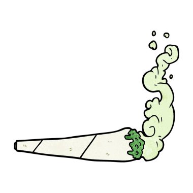 vektör çizim karikatür marijuiana ortak