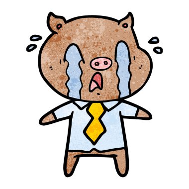 ağlayan domuz çizgi film insan Giyim Eşyası