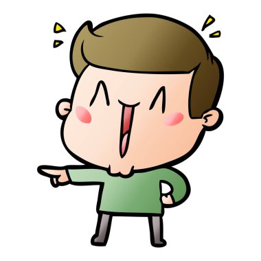 vektör çizim karikatür adam