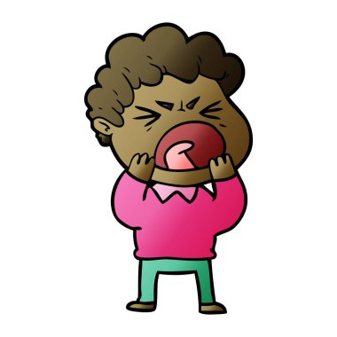 vektör çizim karikatür adam