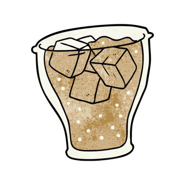 çizgi film bardak buzlu cola