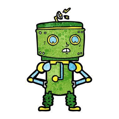 çizgi film robot el HIPS ile