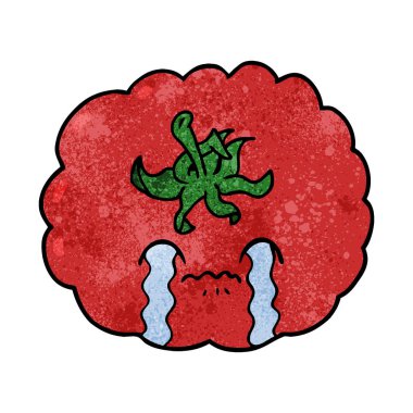 vektör çizim karikatür domates