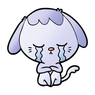 Çizgi film köpeğinin vektör çizimi