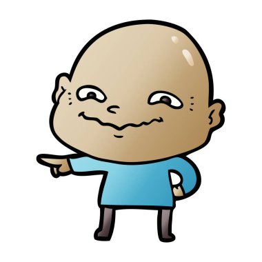 vektör çizim karikatür adam