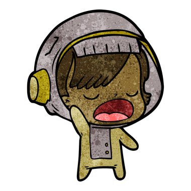 çizgi film astronot kadın açıklayan