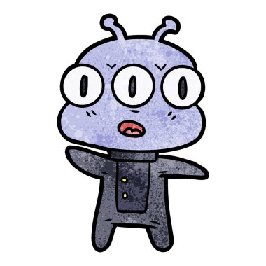 üç gözlü yabancı çizgi film