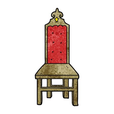 Çizgi film sandalyesinin vektör illüstrasyonu