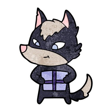 hediye ile dost çizgi film kurt