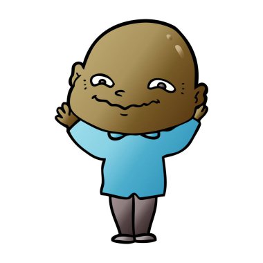 vektör çizim karikatür adam