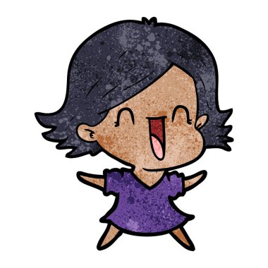 vektör çizim karikatür komik kadın