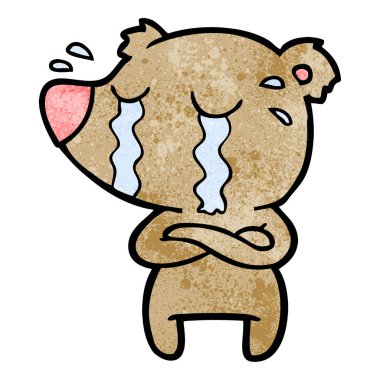 Çizgi film ayısının vektör çizimi