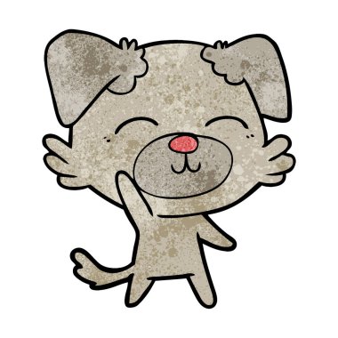 Çizgi film köpeğinin vektör çizimi