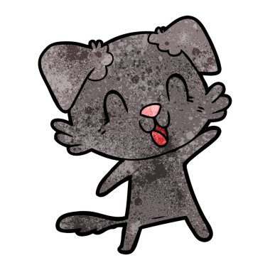 Çizgi film köpeğinin vektör çizimi