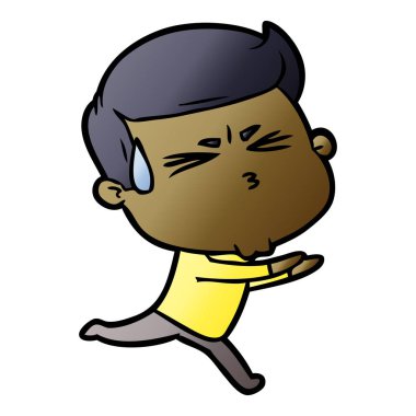 vektör çizim karikatür adam