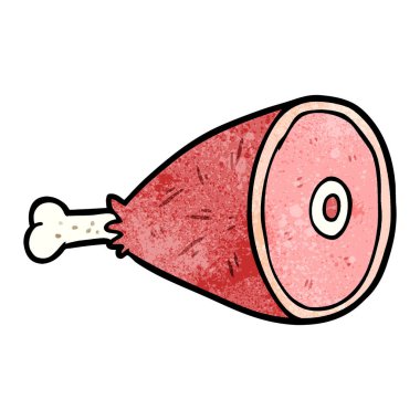 etin pişmiş karikatür bacak